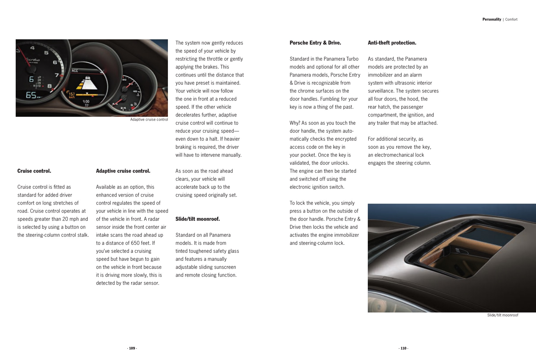 2012 Porsche Panamera Brochure Page 73